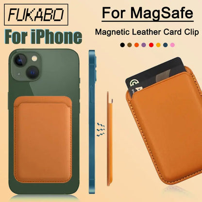 For Magsafe Magnetic Leather Card Clip For iPhone 14 Pro Max