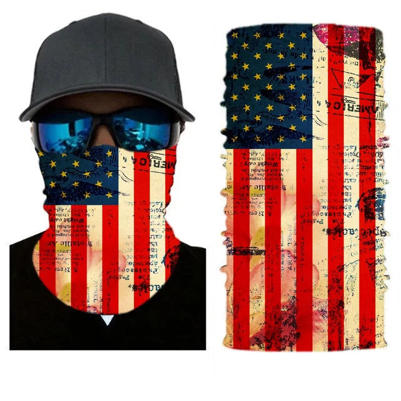 Flag Face Bandana: Multi-functional Outdoor Accessory for Men