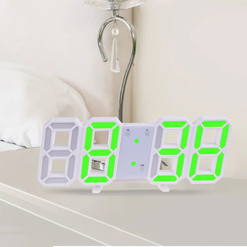 3D LED Digital Wall Clock Home Decor