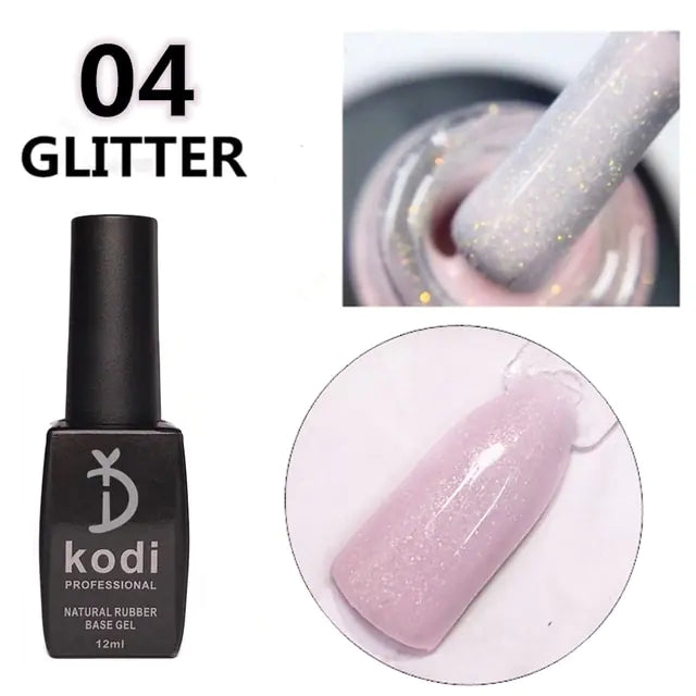 2 in 1 Glitter Nail Polish Base