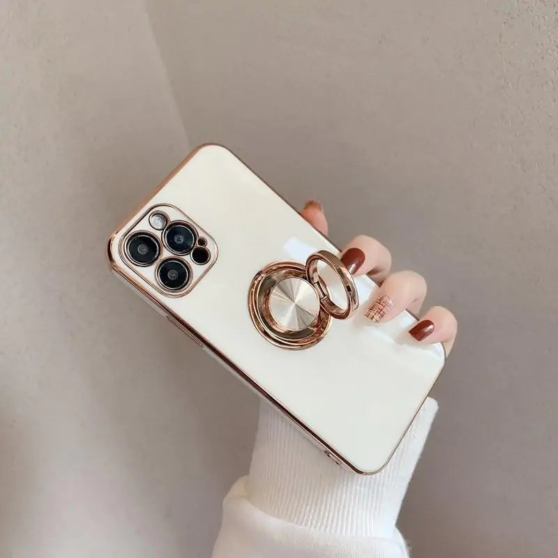 Electroplated Solid Case + Ring Holder