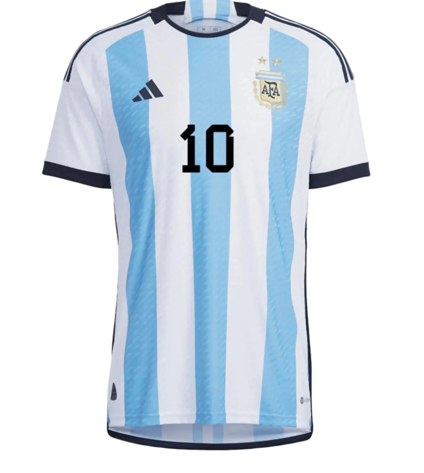 Messi #10 Premium Soccer 2022 Argentina World Cup Champions - Home Jersey by Adidas