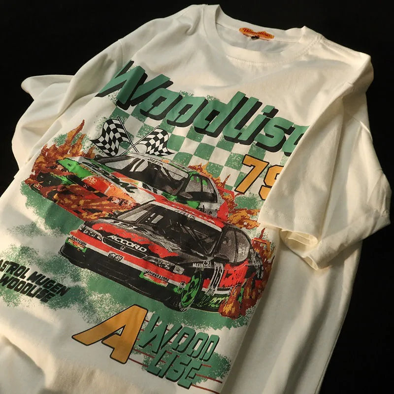 Vintage Racing Cars Graphic T Shirts