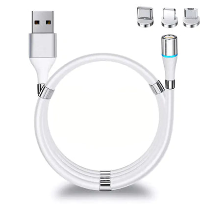 Magnetic 3A Fast Charging Cable - iPhone 12/11 Pro XS X, Samsung S10, Xiaomi