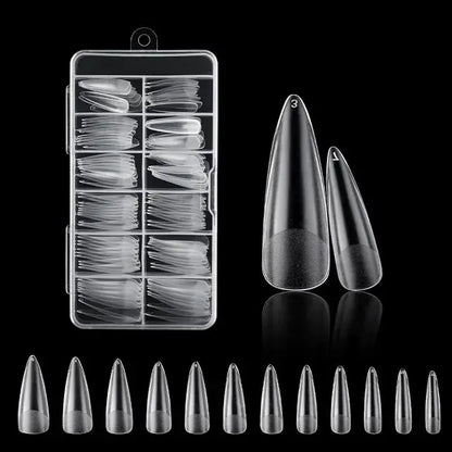 120Pcs Fake Nails American Capsule Gel X Coffin