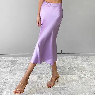 High-Waist A-Line Skirt