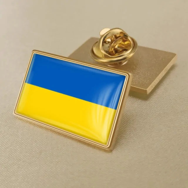 Ukrainian Flag Brooch