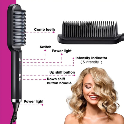 Multi-speed Curling Iron Hairbrush