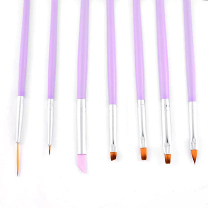 Gel Liner Polish Brush Set Nail Art Dotting Tools