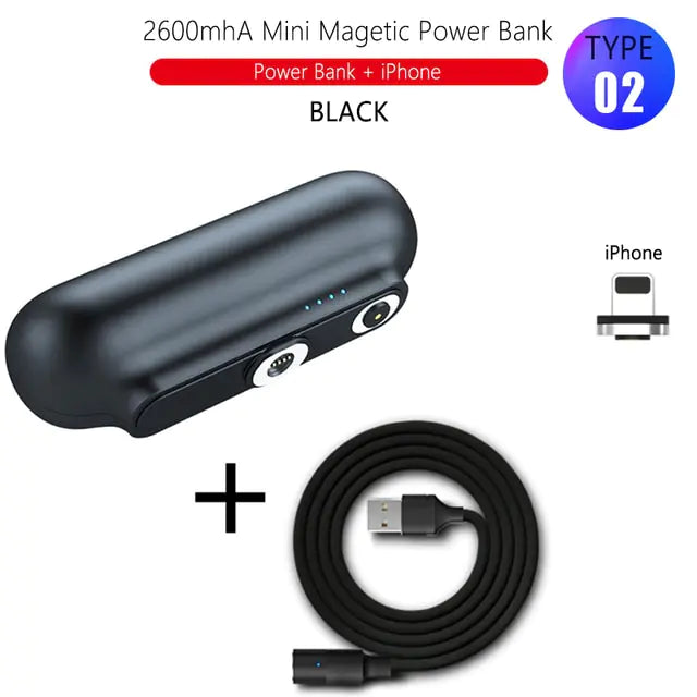 3000mAh Magnetic Wireless Power Bank E