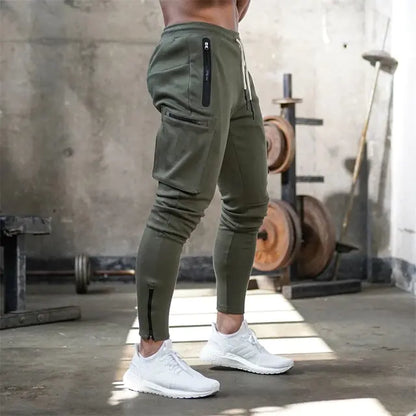 Sports Pants Multi-pocket Zipper Men