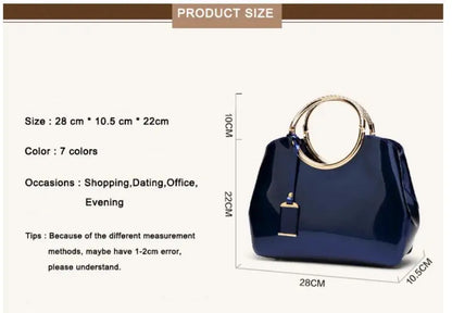 High Quality Patent Leather Women's Bag