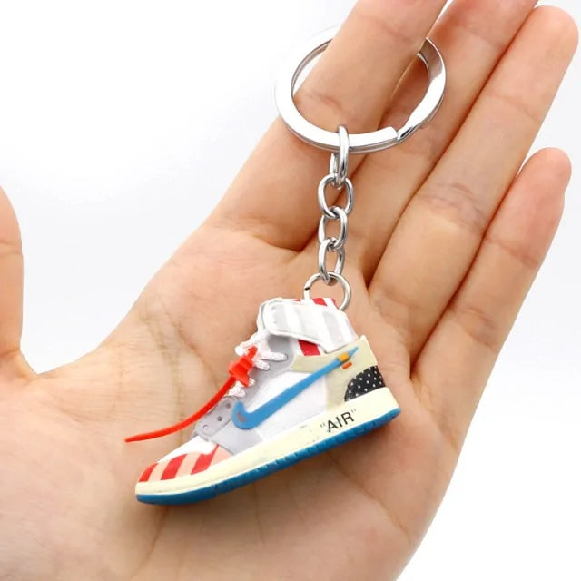 3D Sneaker Shoe Keychain