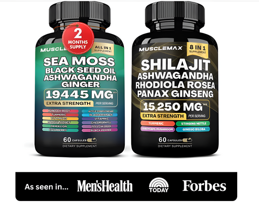 MuscleMax™ Sea Moss & Shilajit Ultimate Supplement Bundle