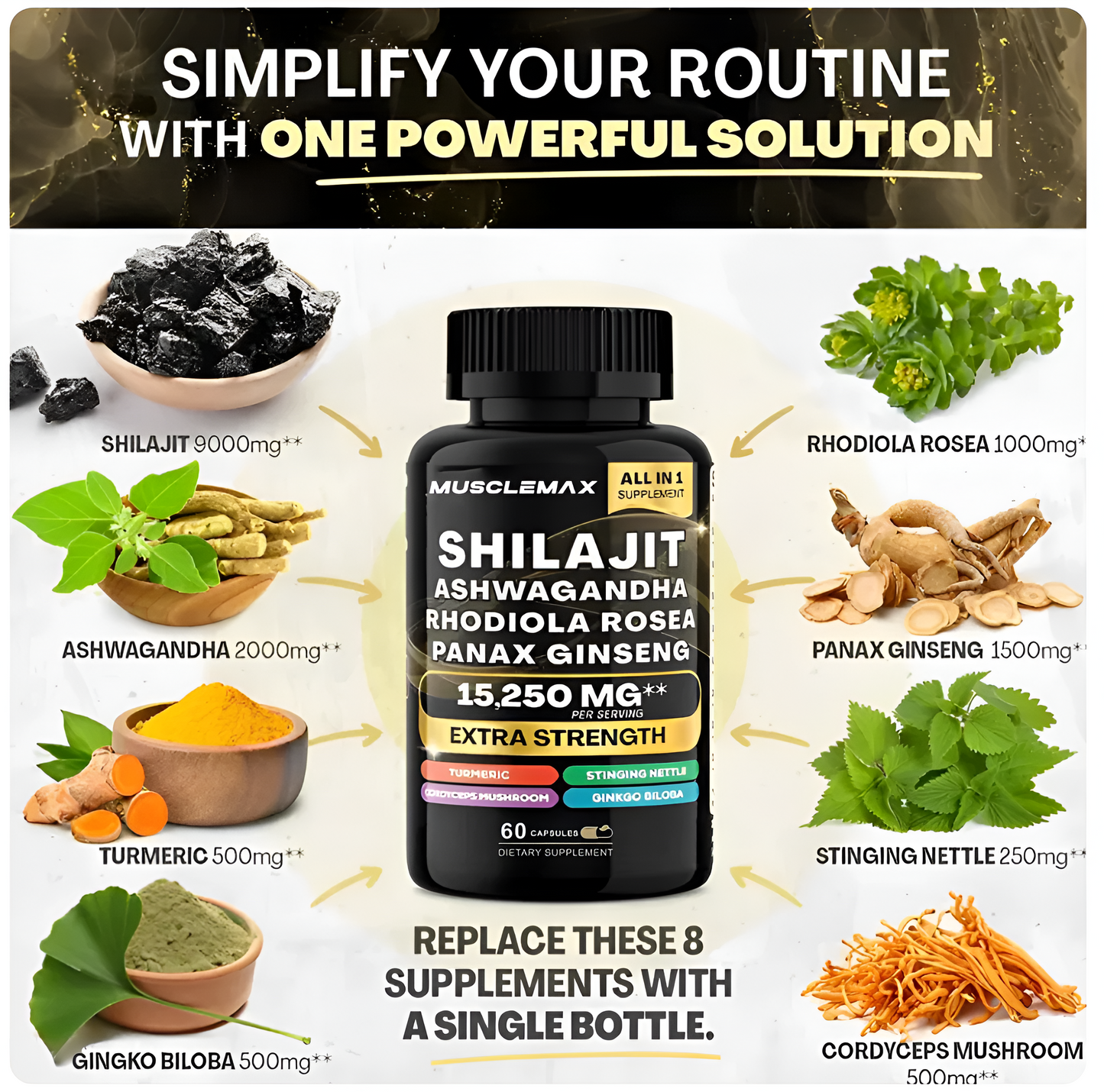 MuscleMax™ Sea Moss & Shilajit Ultimate Supplement Bundle