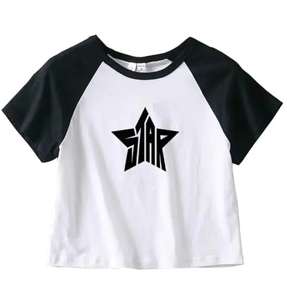 Female Y2K Clothes Star Tops