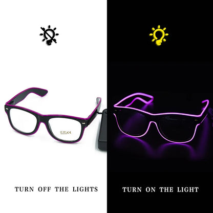 Neon LED party glasses