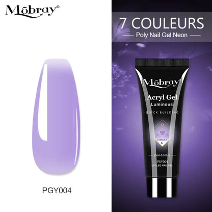 Poly Acrylic Gel: 15ML UV Gel for Nail Extension - 38 Colors