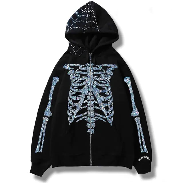 Men's Streetwear Skull Hoodies