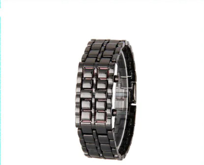 LED Mirror Lava Electronic Watch