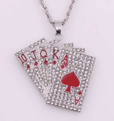 Playing Cards Pendants Necklaces