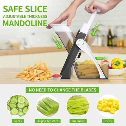 5 In 1 Manual Vegetable Cutter