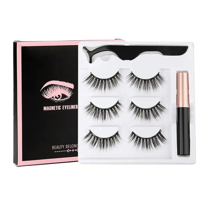 New 1/3Pairs Magnetic Eyelashes False Lashes