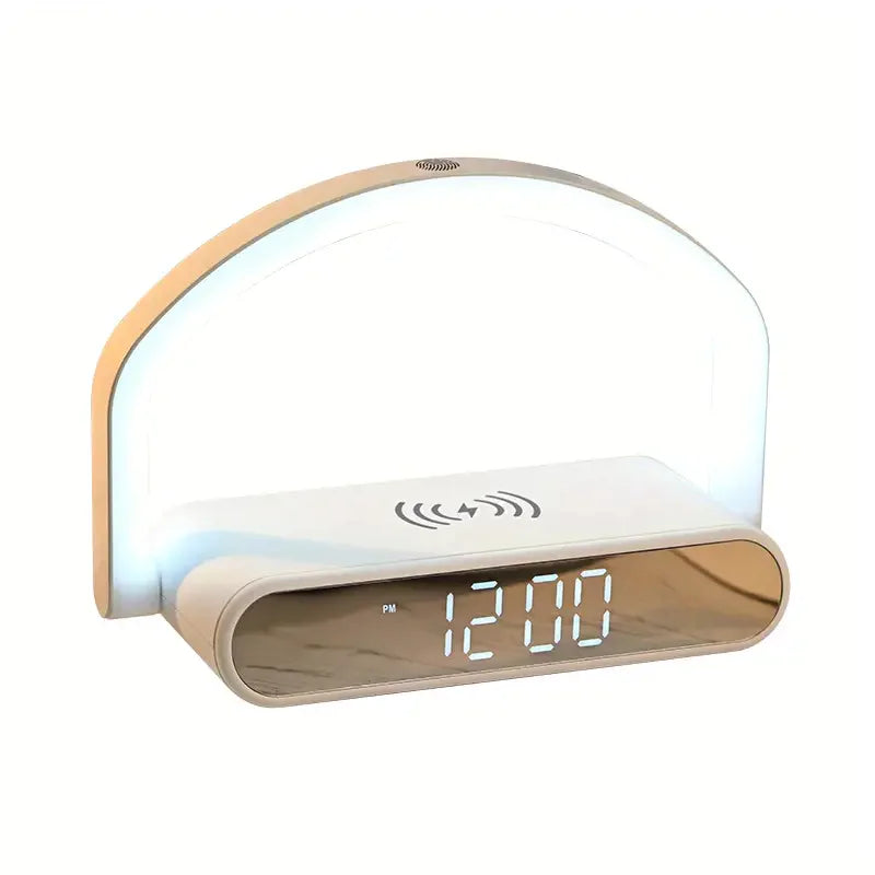 LED Alarm Clock with Wireless Fast Charging & Night Light