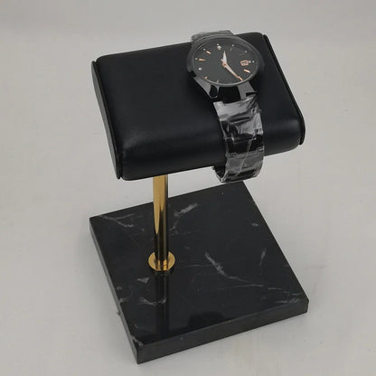 Marble and PU Leather Watch Holder Stand e