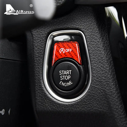 Carbon Fiber Car Engine Start Stop Button