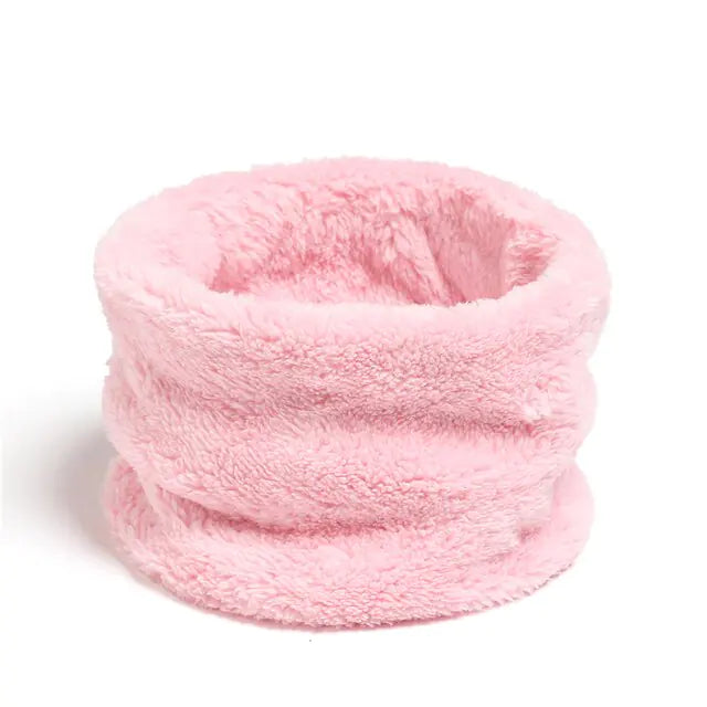 Solid Thick Plush Ring Scarf