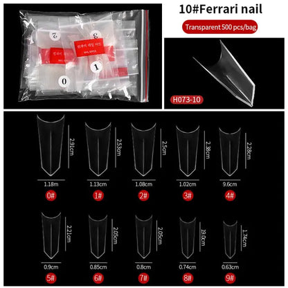 French Fake Nails Extension