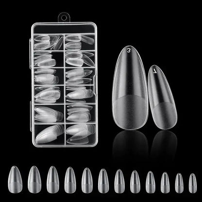 120Pcs Fake Nails American Capsule Gel X Coffin