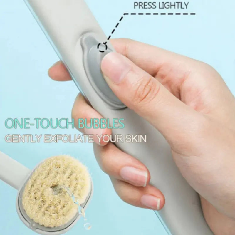 Long Handle Liquid Bath Brush Bathroom Body Brushes Back Body Bath Shower