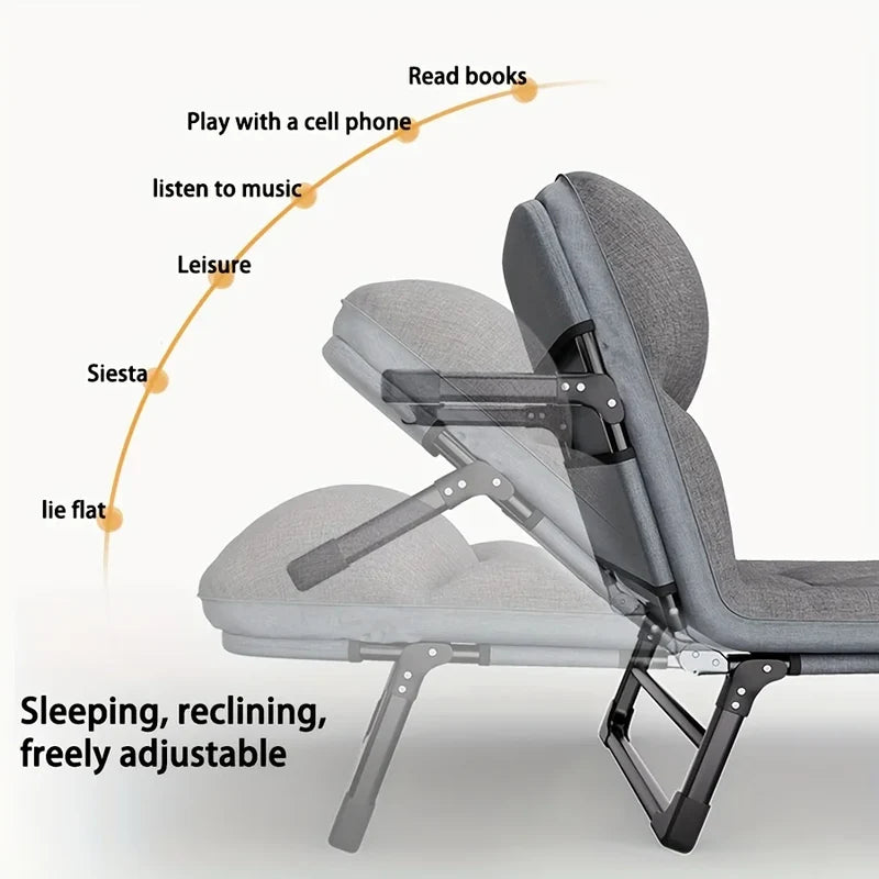 Heavy-Duty Folding Bed with Mattress