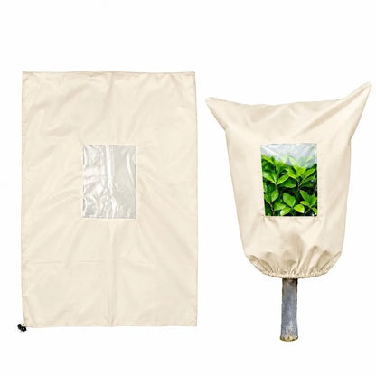 Non-Woven Plant Frost Cover Bag with View Window & Zipper