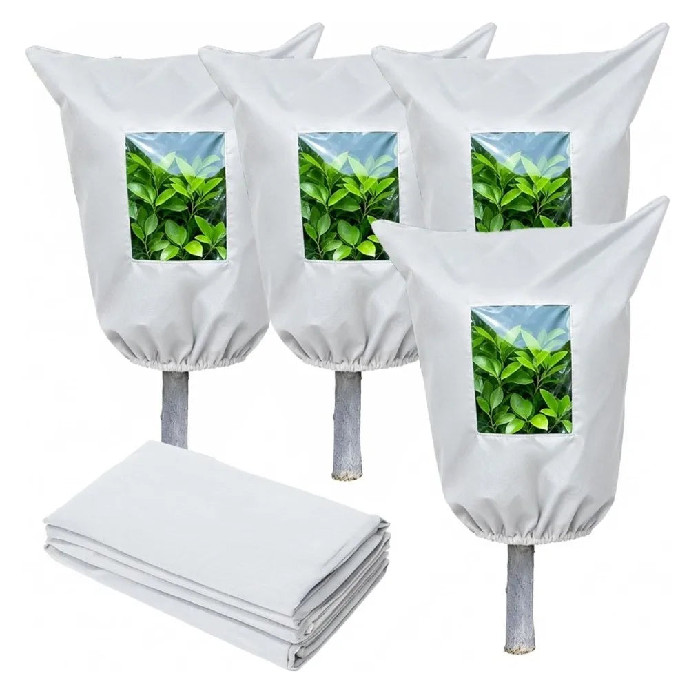 Non-Woven Plant Frost Cover Bag with View Window & Zipper