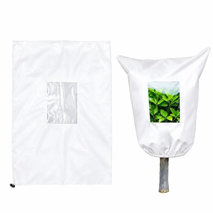 Non-Woven Plant Frost Cover Bag with View Window & Zipper