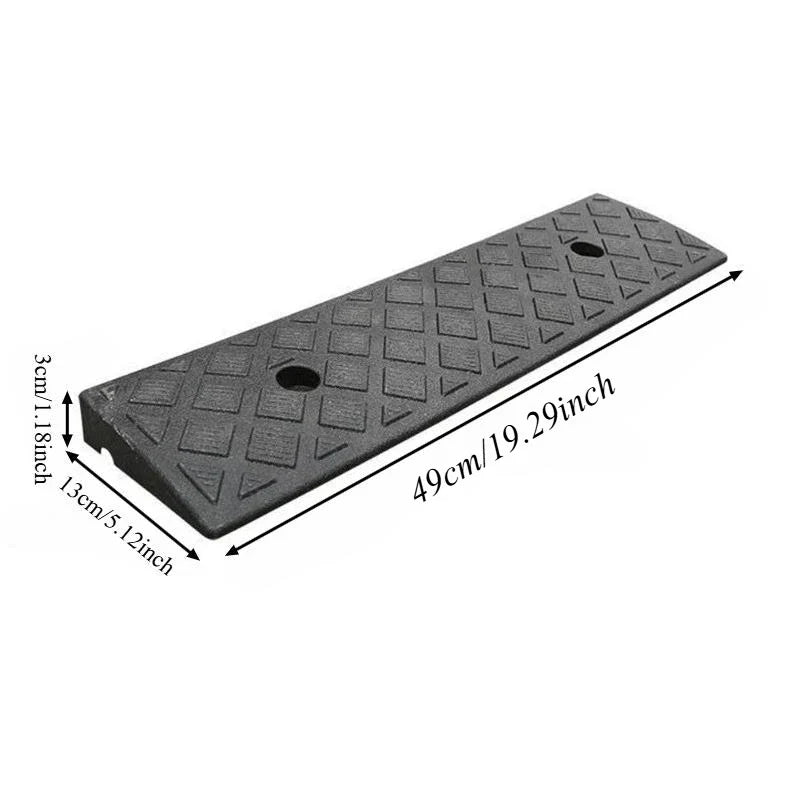 Heavy-Duty Portable Rubber Curb & Threshold Ramp