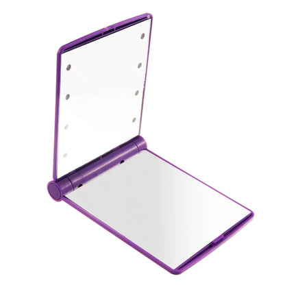 Portable Folding LED Makeup Mirror