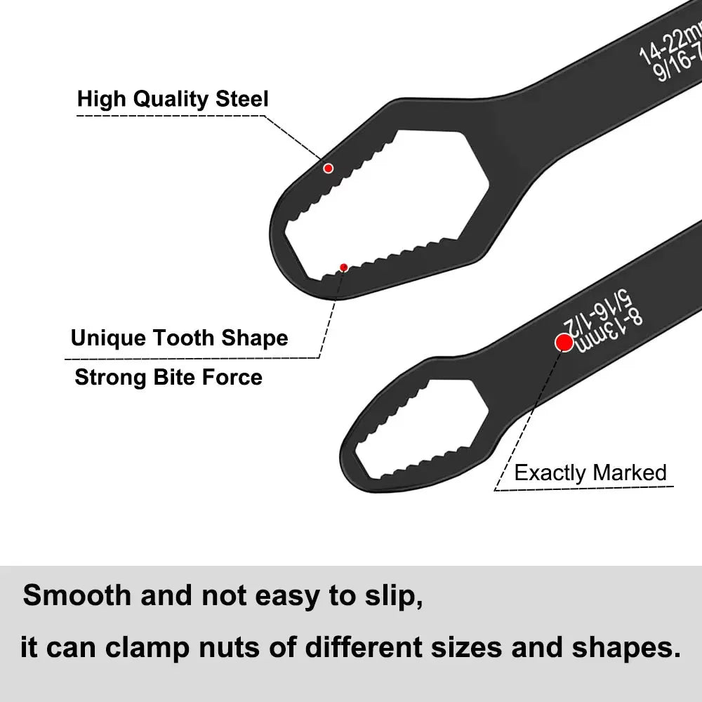 Universal Self-Adjusting Wrench (Double   End)