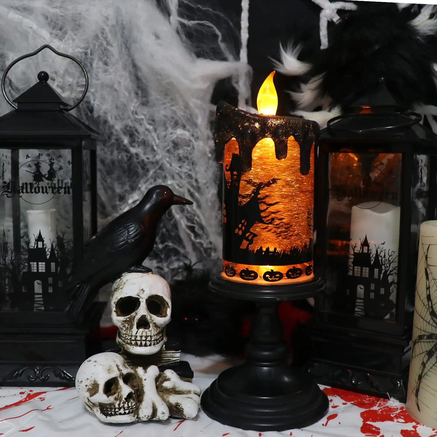 Halloween Skull Candle