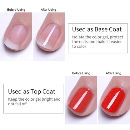 Mobray Gel Nail Kit: Base, Top Coat, & Slip Solution