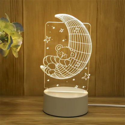 Kids 3D LED Creative Night Lamp