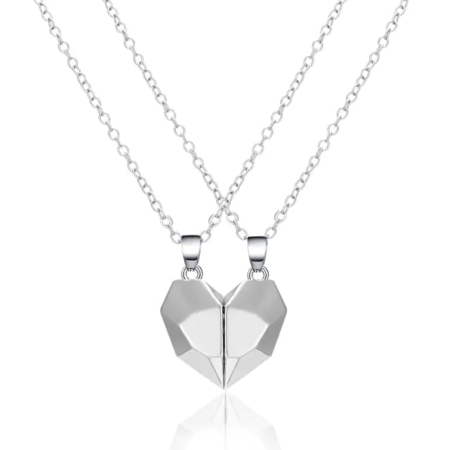 Magnetic Heart Couple Necklace