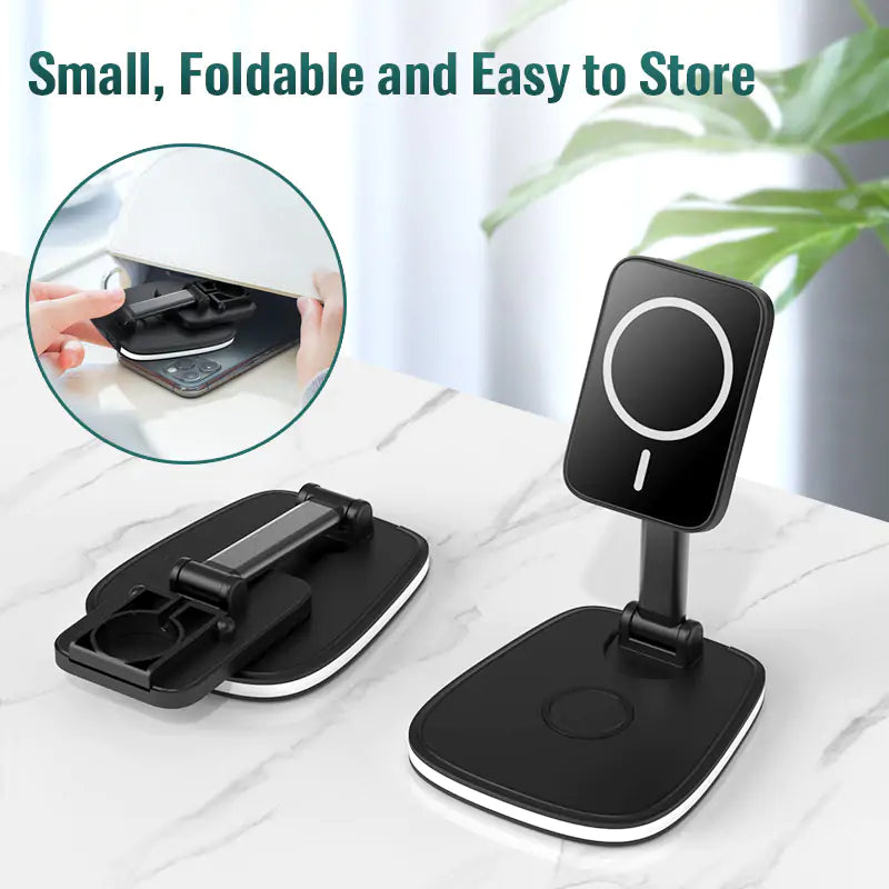 3in1 Magnetic QI 15W Charging Station