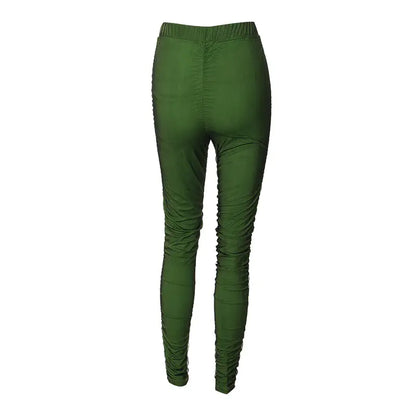 More Money More Problems Ruched Mesh Leggings