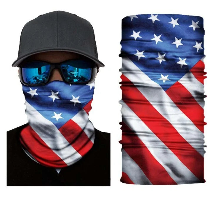 Flag Face Bandana: Multi-functional Outdoor Accessory for Men