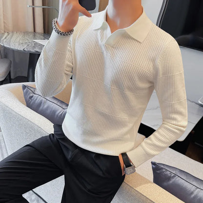 Sweaters/Male Casual Long Sleeve V-neck Knitted Pullover