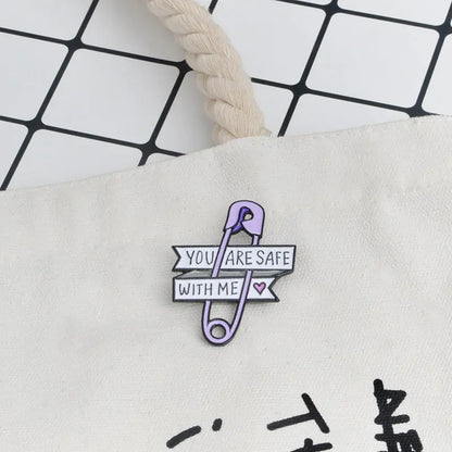 Safety Pin Brooches